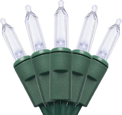 Amazon.com: MULTI-SPARKING White LED Christmas Lights - 35 Count Cool ...