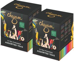 CHAYAM Assorted Tea Gift Box Sampler Pack Dessert Tea,Wellness Tea ...