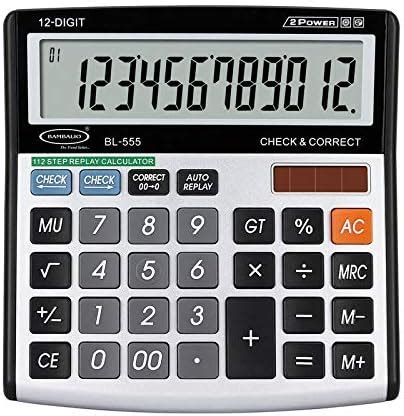 Bambalio 12 Digits Electronic Calculator with Big Digits Display ...