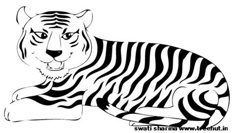 Free Printable Tiger Coloring Page