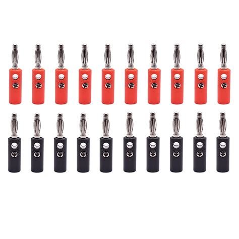 HiLetgo 20PCS 4MM Banana Plug Lantern Plug Multimeter Test Plug 910 ...