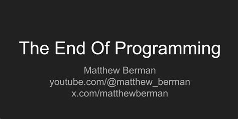 The End of Programming 的图像结果