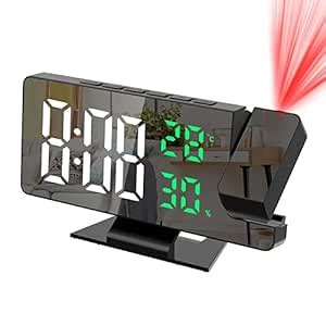 Buy JXTZ Projection Alarm Clock, Alarm Clock Projection on Ceiling Wall ...