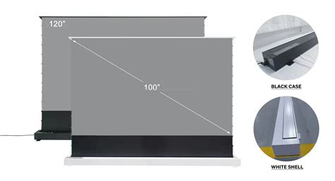 Motorized ALR Floor Rising Projector Screen 150 Inch for Home Theater