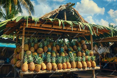 Pineapples ready for sale | AI-generated image