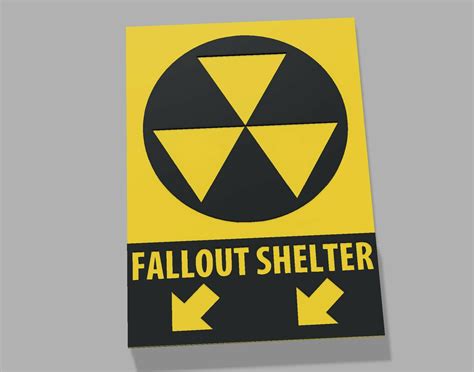 Nuclear Fallout Shelter Sign