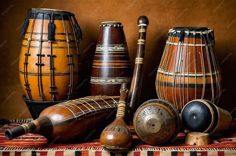 Traditional African musical instruments | Premium AI-generated image