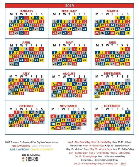 Cfd Shift Calendar - Printable Word Searches