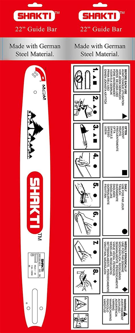 Shakti 22 Guide Bar Petrol Chain Saw Machine Steel (White) : Amazon.in ...