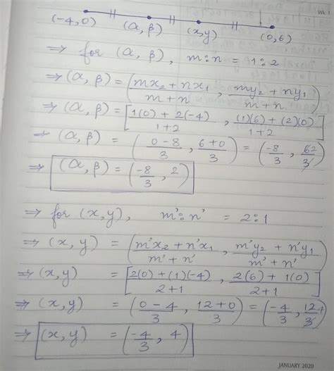 find the coordinates of the points which trisect the line segment ...