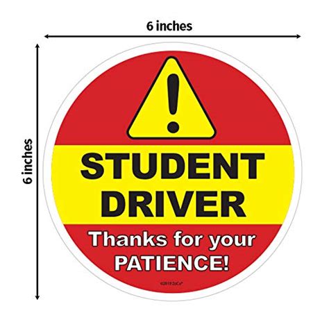 Student Driver Car Window Decal | Be Patient Beginner New Driver ...