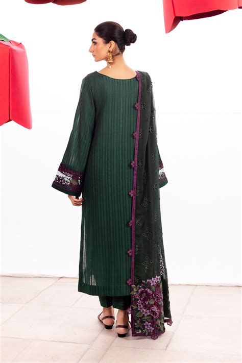 Iznik Dahlia Lawn Collection – DL-02 Embroidered Lawn – YourLibaas