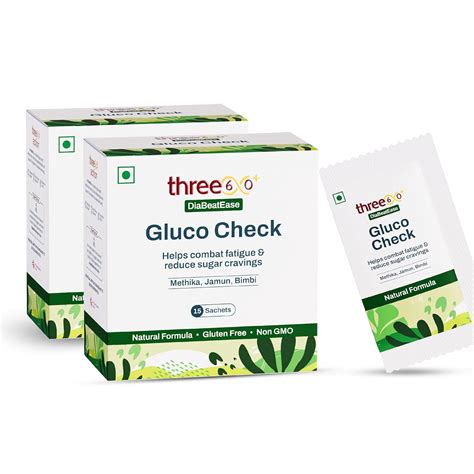 Buy three60+ Gluco Check Powder | Diabetic Care & Diabetes Control ...