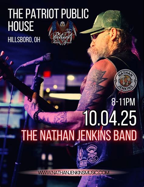 The Patriot Public House proudly presents The Nathan Jenkins Band, The ...