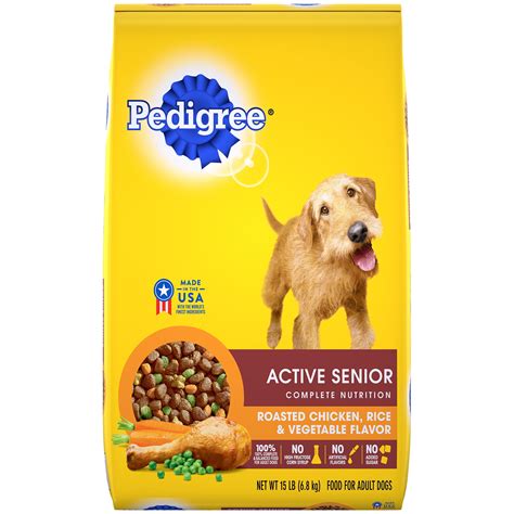 PEDIGREE Active Senior Dry Dog Food Roasted Chicken, Rice & Vegetable ...