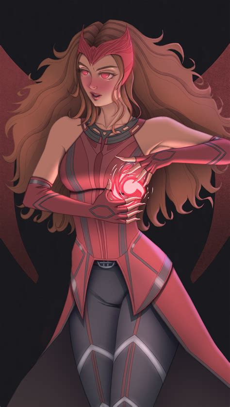 Wanda Maximoff Minimalist Fanart Wallpaper 5k HD ID:10674