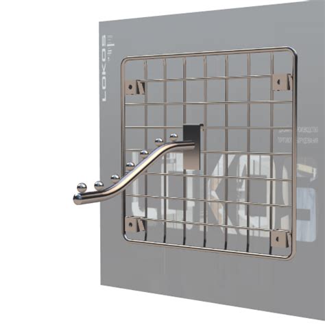 p3d.in - КРОНШТЕЙН НА СЕТКУ НАКЛОННЫЙ ИЗОГНУТЫЙ 7 ШАРИКОВ D=19ММ L ...