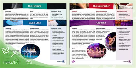 Famous Ballets Fact Files (teacher made) - Twinkl