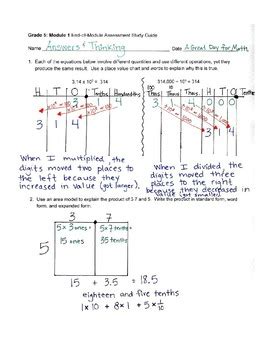 Eureka Math Grade 5 Module 1 的图像结果