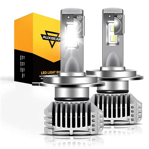 Auxbeam H4 Led Bulb 7600lm P10 Series Super Bright Led Bulb Coversion ...