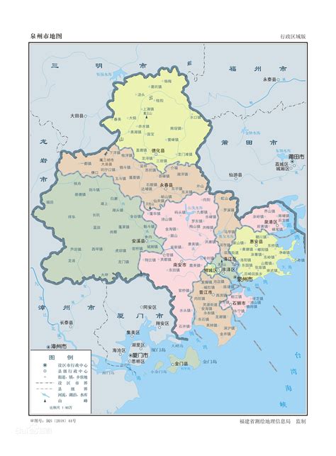 泉州市行政区划分地图-图库-五毛网