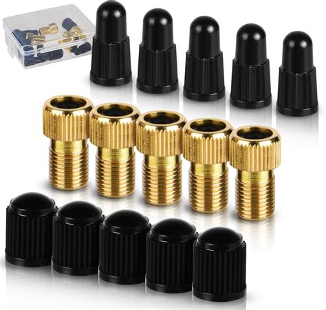flintronic Brass Presta Valve Adapter, 5PCS Bike Pump Adapter-(Pack of ...