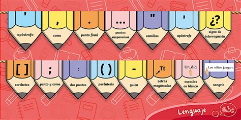 Banderín: Signos de Puntuación