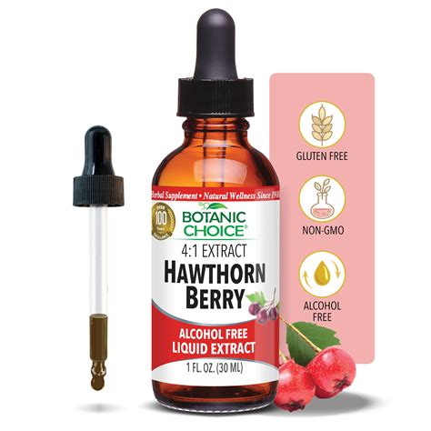 Buy Hawthorn Berry Liquid Extract - 1 oz - Botanic Choice