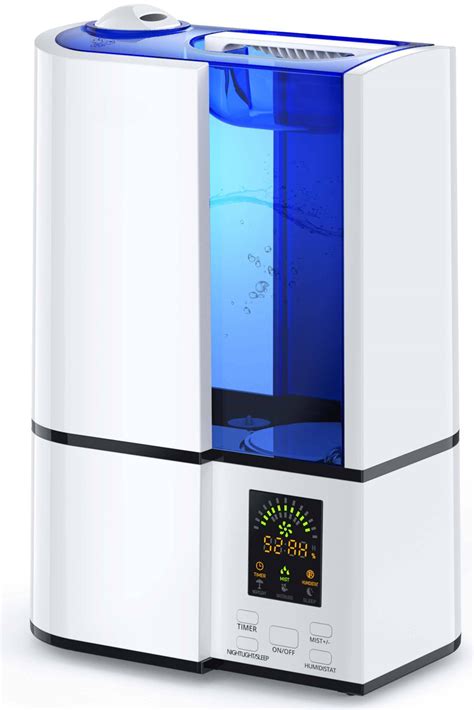 Humidifiers, 4L Cool Mist Ultrasonic Humidifier for Bedroom Home Large ...