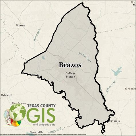 Brazos County Shapefile and Property Data - Texas County GIS Data
