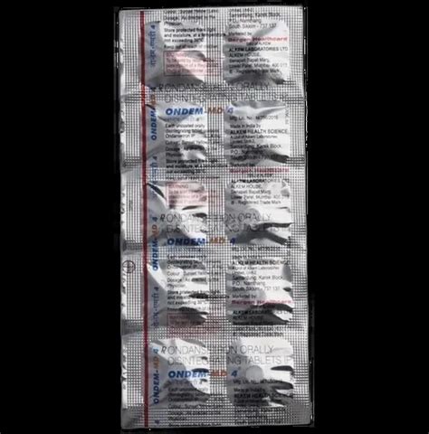 Buy Ondem Md 4mg Tablet Online at Best Price – Generic Alternative ...