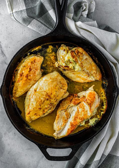 Cheesy Broccoli Stuffed Chicken Breasts - CheekyKitchen