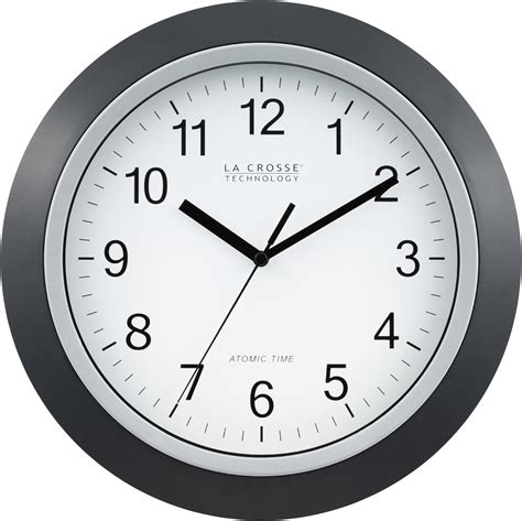 Amazon.com : La Crosse Technology WT-3129B 12 Inch Atomic Analog Wall Clock, Pack of 1, Black ...
