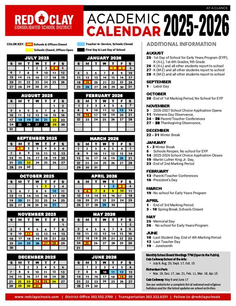Red Clay School District Calendar 2025-2026 | Download Now