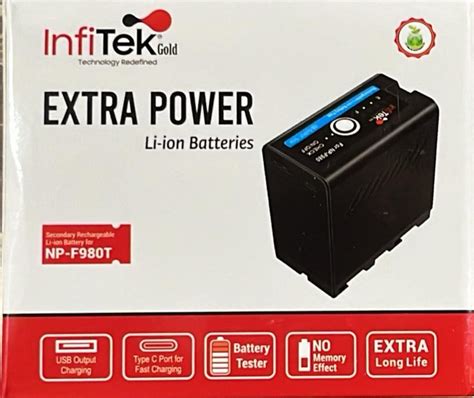 Infitek Li-ion Battery F980T Battery for Accsoon Cineview HE Transmitt ...