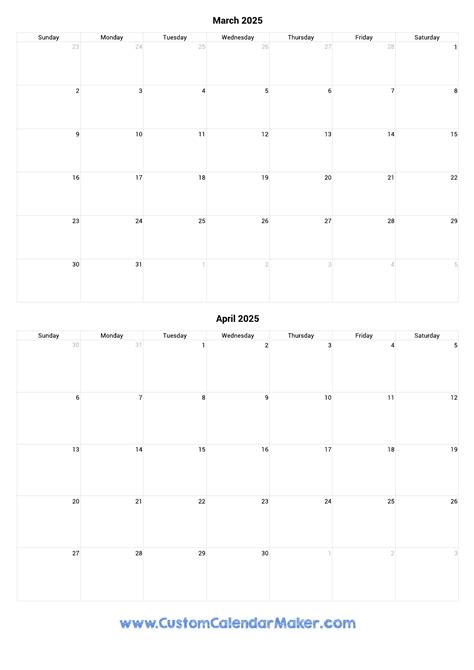 Printable Calendar Of March And April 2024