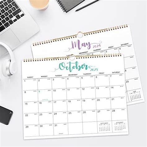 Calendário 2023-2024 - 18 Calendário de parede | Ubuy India