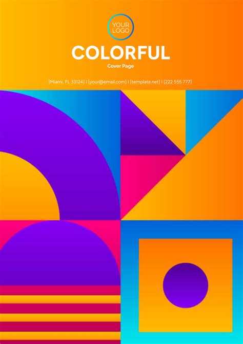 Colorful Cover Page Design 的图像结果
