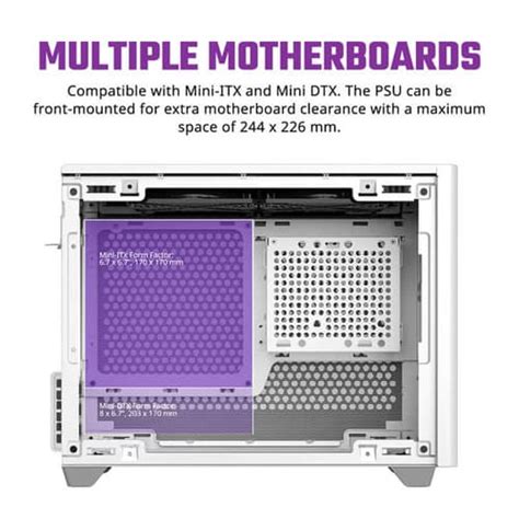 Cooler Master MasterBox NR200P I M-DTX Mini Tower Chassis