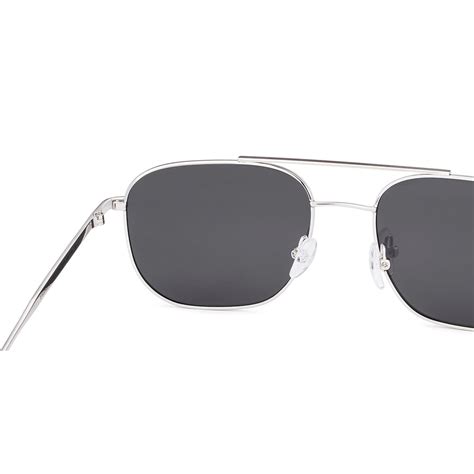 Silver Grey Mirror Full Rim Square John Jacobs JJ Tints JJ S12503-C4 ...