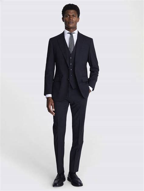 Moss Tailored Fit Performance Suit Jacket, Charcoal
