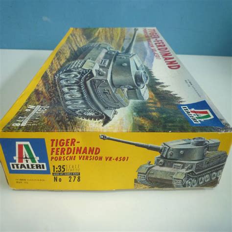Yahoo!オークション - ITALERI 1/35 No 278 Tiger-Ferdinand Porsche V...