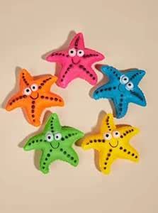 Buy PSK PET MART Dog Latex Squeaky Star Fish Toy (Medium), Multi-Color ...