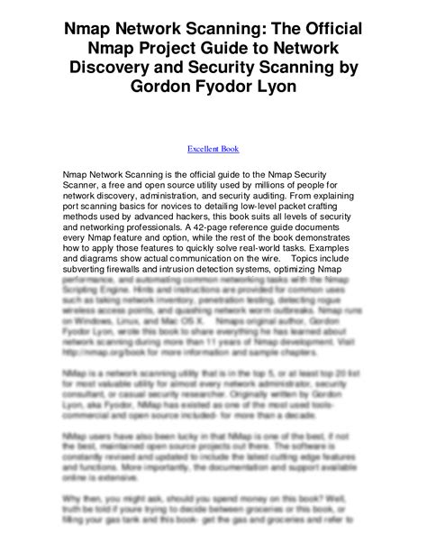 Nmap Book 的图像结果