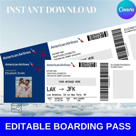 Boarding Pass American Airlines at James Byers blog