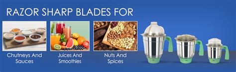 Buy Jaipan JP_KKMG 750-Watt Kitchen Green Mixer Grinder with 3 ...