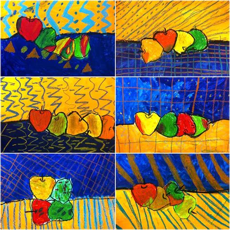 1st Grade Paul Cezanne Apple Still Life