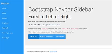 Image result for Sidebar Bootstrap