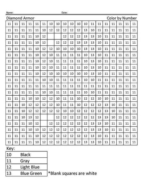 Image result for Math Color by Number Coloring Pages Minecraft