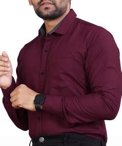 METRONAUT Men Solid Formal Purple Shirt - Buy METRONAUT Men Solid ...